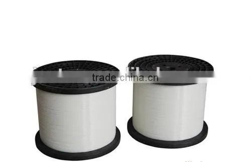 0.68mm white Polyester Monofilament Yarn for Zipper Teeth