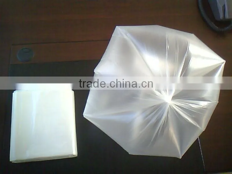 LDPE transparent recycled garbage bag on roll