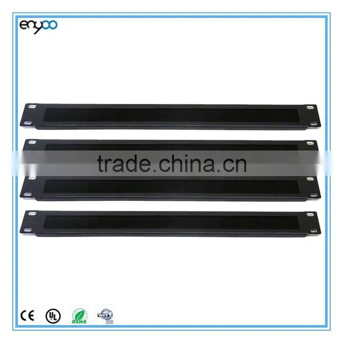 1U brush cable entry panel ,cable tidy brush panel for 19" rack cabinet