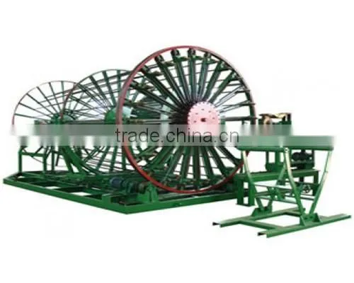 Concrete pipe steel cage welding machine with adjustment ratio of speed
