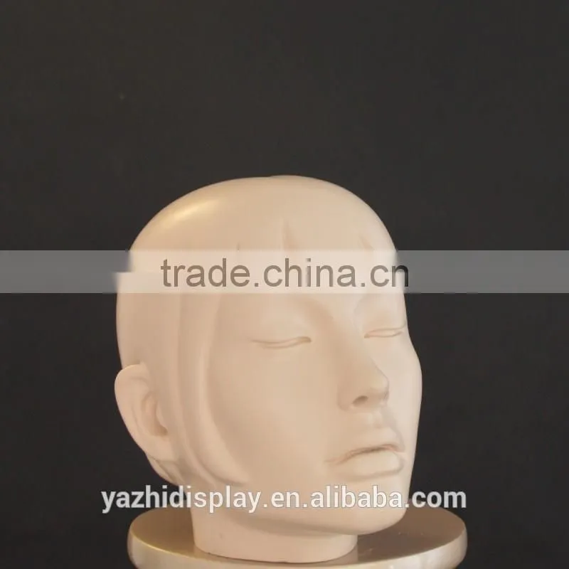 New design realistic female mannequin head for hat display