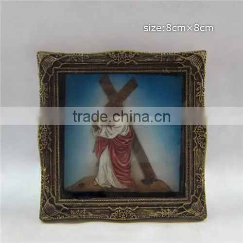 Plastic photo frame fridge magnet