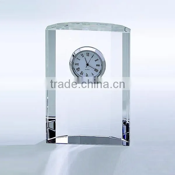 office decoration crystal table clock wholesale