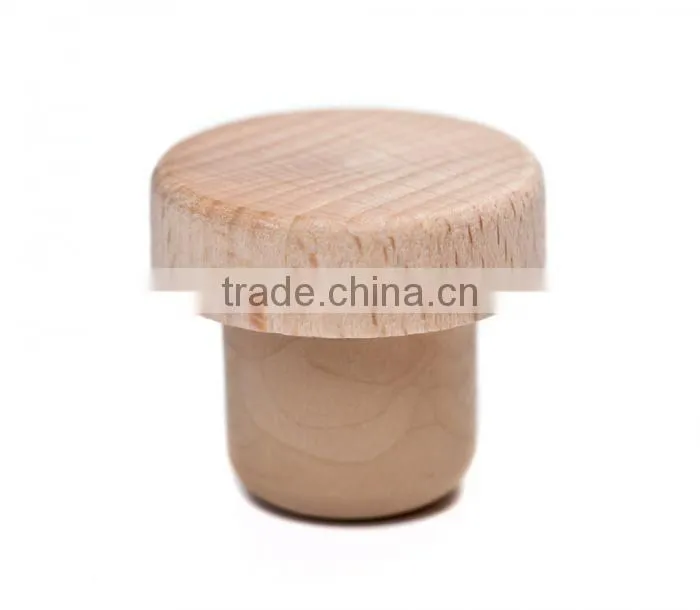 T shape synthetic cork wooden bottle stopper manufacuturer