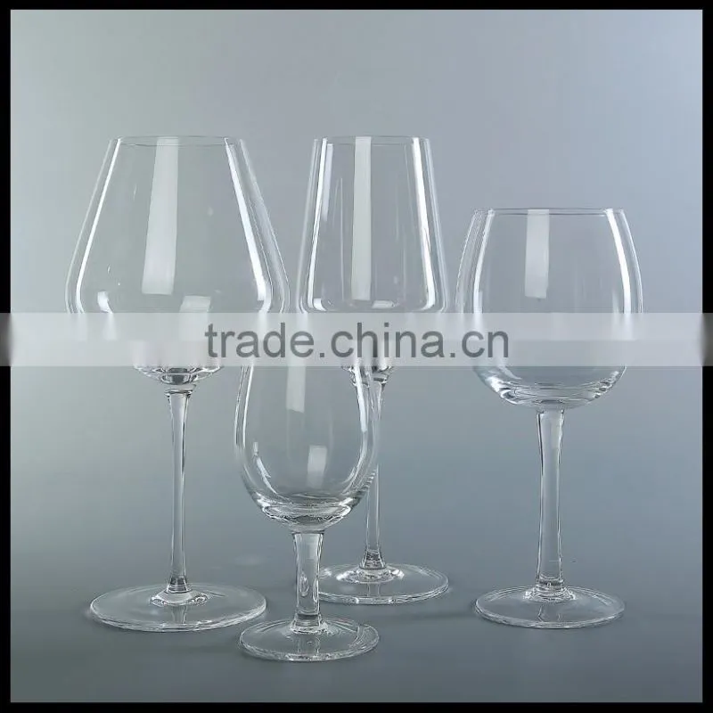 Unique design champagne flute wine glass green stemware