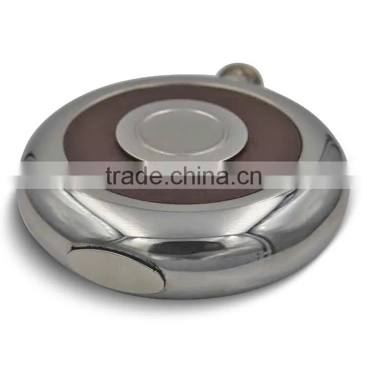 Stainless steel hip flasks laser welding mirror flask with cup 5oz