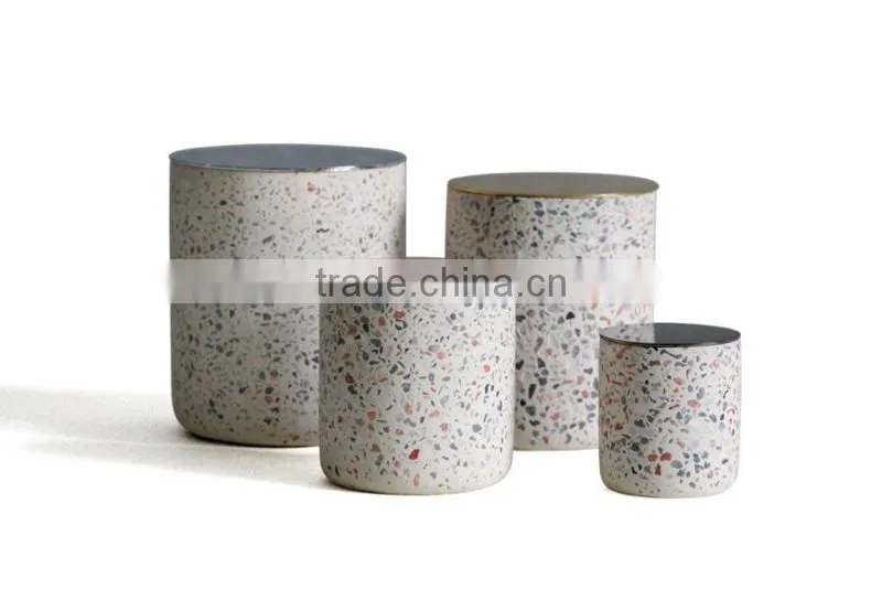 Concrete Terrazzo pot Square Terrazzo vase