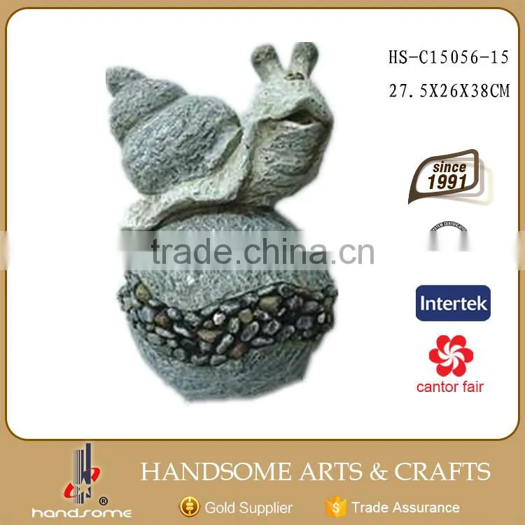 38CM Fiberglass Home and Garden Decoration Snail Statue Ornament