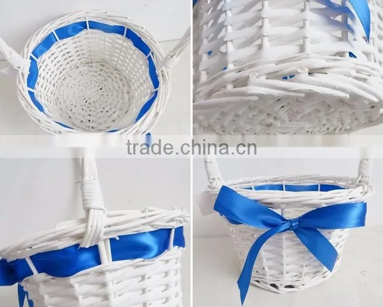 Wholesale high quality handmade cheap bulk chic vintage empty woven wicker gift basket