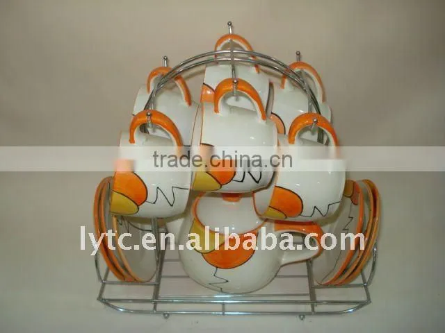 porcelain coffee cup set