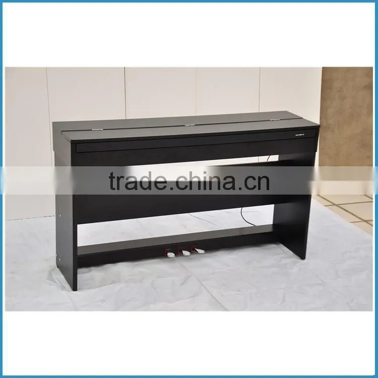 Black color 88 key digital piano with filp cover, standard hammer action keyboard electric piano, electronic keyboard piano
