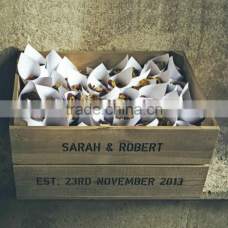 custom personalised weding crate