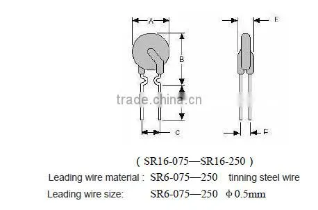 6V PPTC Resetable Fuse