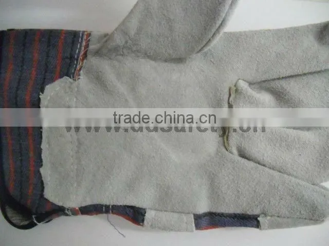 DDSAFETY 2017 Wholesale Cow Split Leather Work Safety Glove