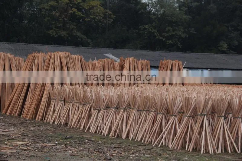 Natural/ Varnished/ PVC coated wood handle for mops/ broom