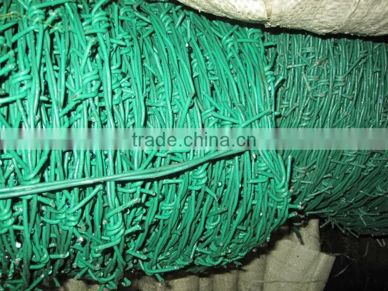 Low Price PVC Coated Steel Barbed Wire From Guangzhou Market