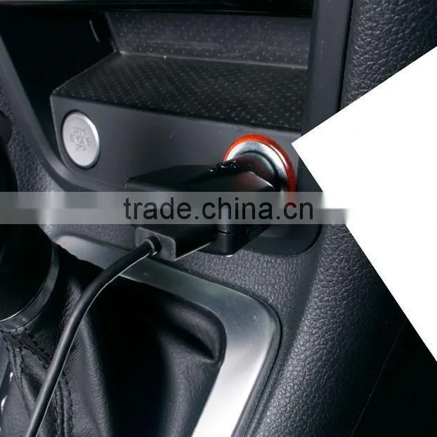 Portable Convinient Classic Black Model Dual Port USB Car Charger