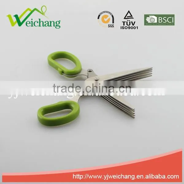 WCM34 premium Soft grip Stainless Steel Precision 5 LAYER BLADES SCISSOR New Design