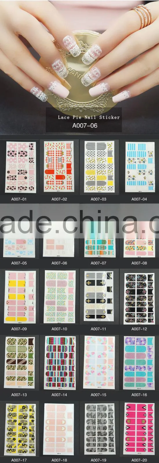 NEWAIR full cover Wrap Waterproof easy-use nail Stickers