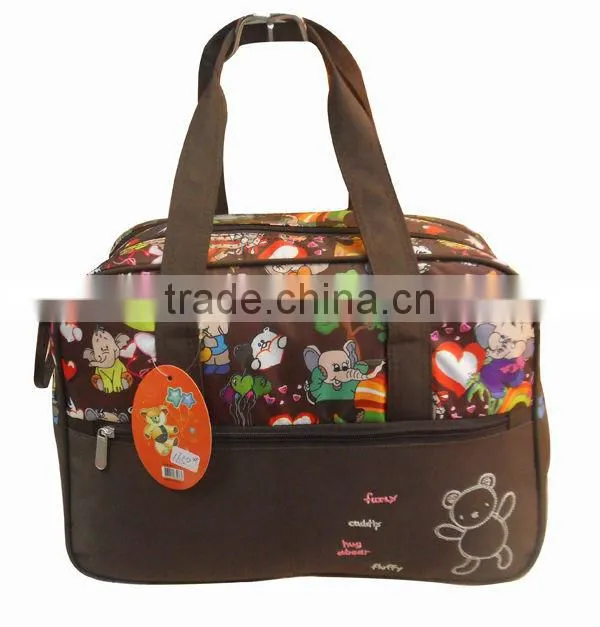 stock mummy bag/diaper bag with cartoon