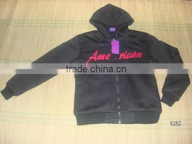 Fashion Apparel Stock Women's Fleece Jacket Hoodies Women