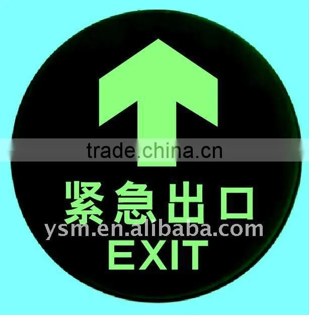 arlicy type printable luminescent film for warming sign can emitting green light