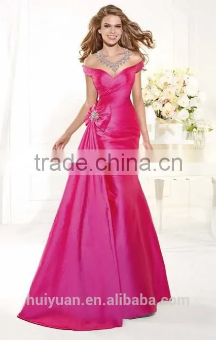 newest designer beaded sweetheart neck elegant pink dress