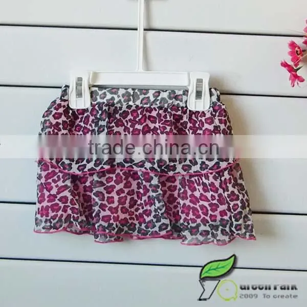 infant hot pink rompers+leopard tutu skirts+hairband 3pcs clothing sets baby suits kids outfits