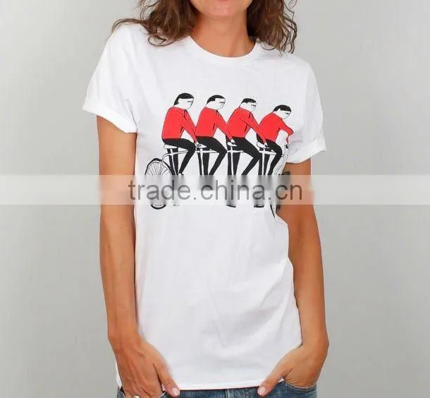 WOMEN ROUND NECK T SHIRT WITH CUSTOM PRINT