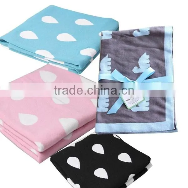 Popular warm fashion wool blanket wholesale