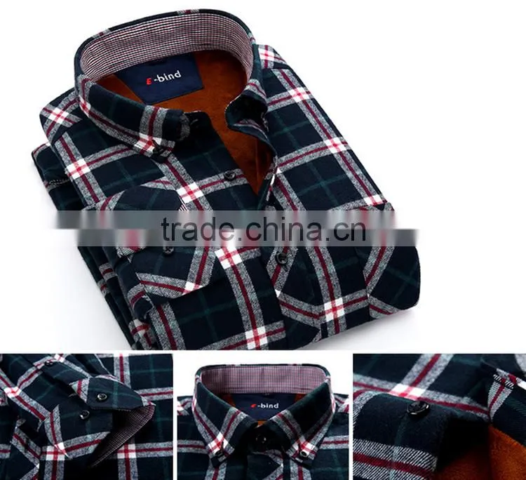 Alibaba wholesale plaid microfiber flannel shirt designs for men fashionable dress shirt manufacturers