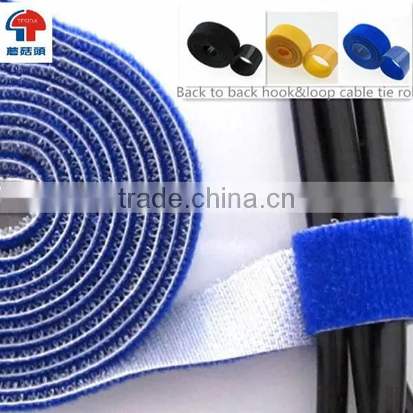 High quality 100% nylon hook and loop cable tie