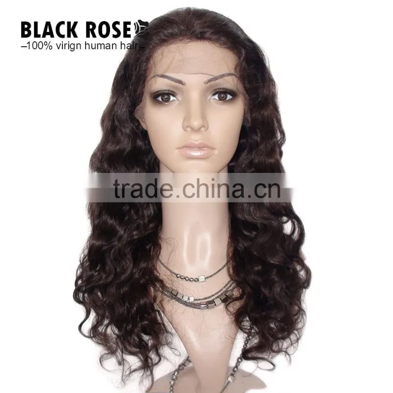 7A Grade Unprocessed Brazilian Virgin Hair Brazilian Body Wave Lace Front Human Hair Wigs