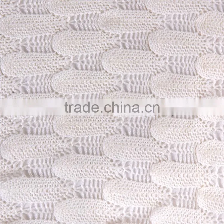 High quality cheap price acrylic knitted crochet blanket