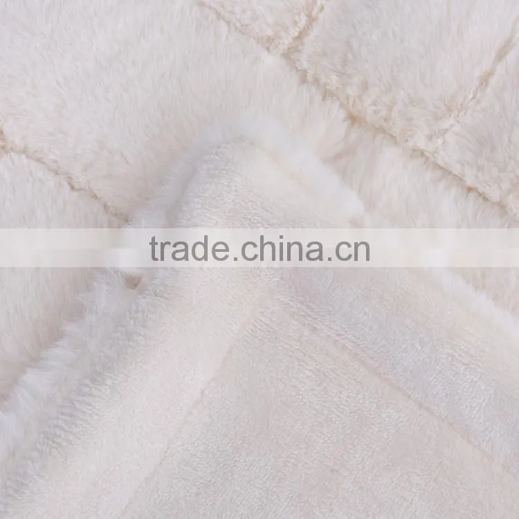 fashion pattern fake fur throw flannel faux fur blankets