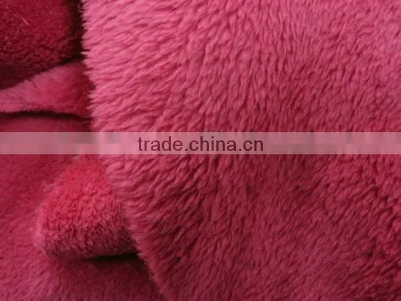 100 polyester solid colour super soft silky fleece fabric