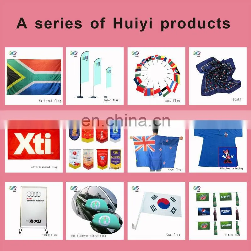 Flexible plastic car window flag poles
