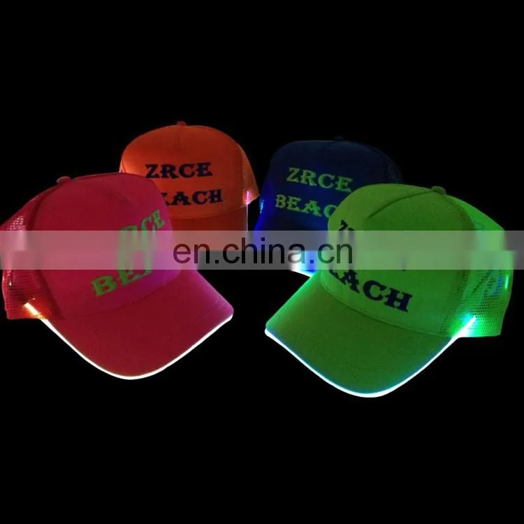 Jeya Custom Wholesales Red Led Caps Baseball Caps Design Your Own