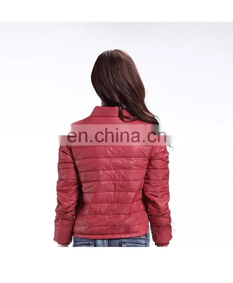 Lady fake down jacket women padding jacket duck down jacket