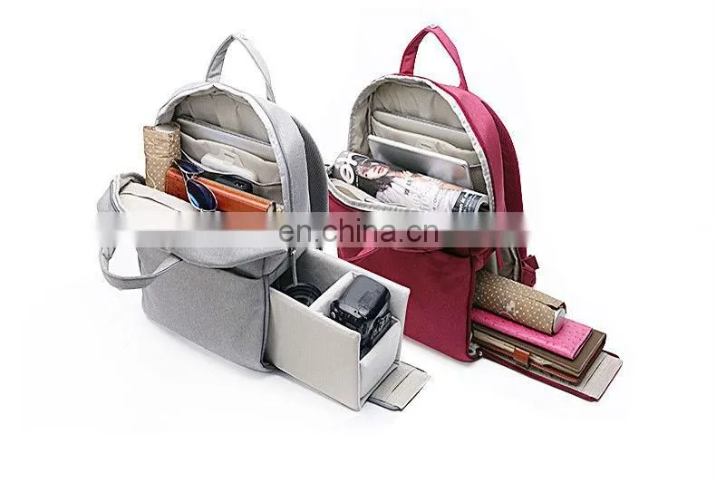Custom Waterproof Video School Travel Photo Digital Camera Backpack Laptop Bag