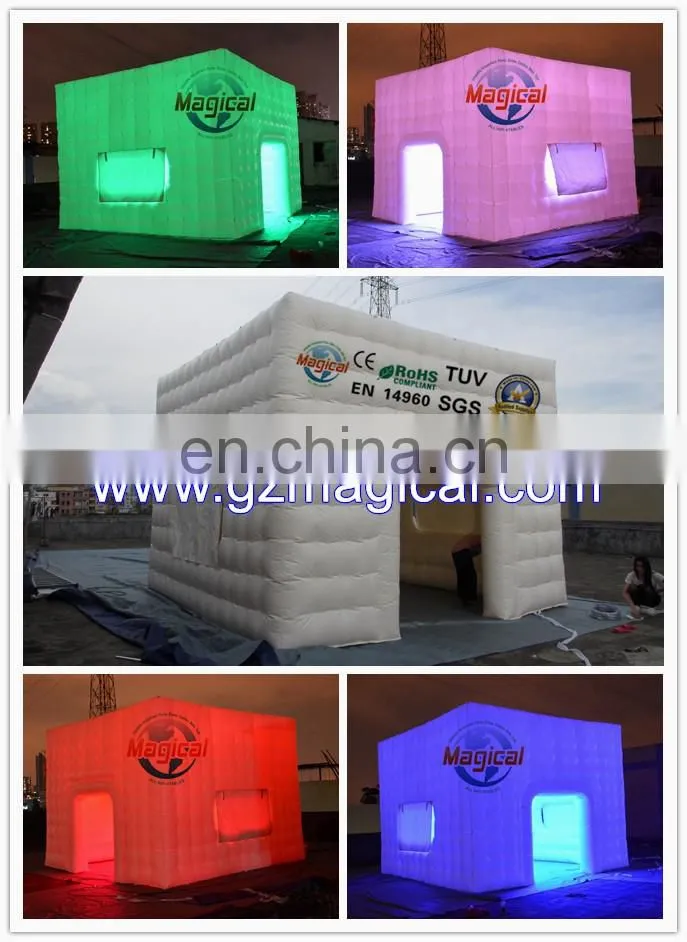 LED advertising event party cube marquee inflatable wedding tent