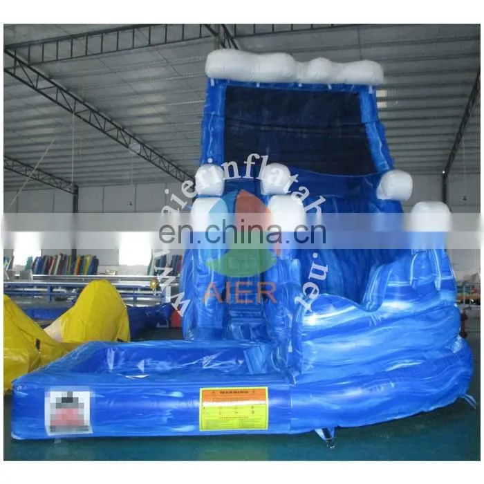 2017 Aier new design interactive children party game colorful inflatable slide