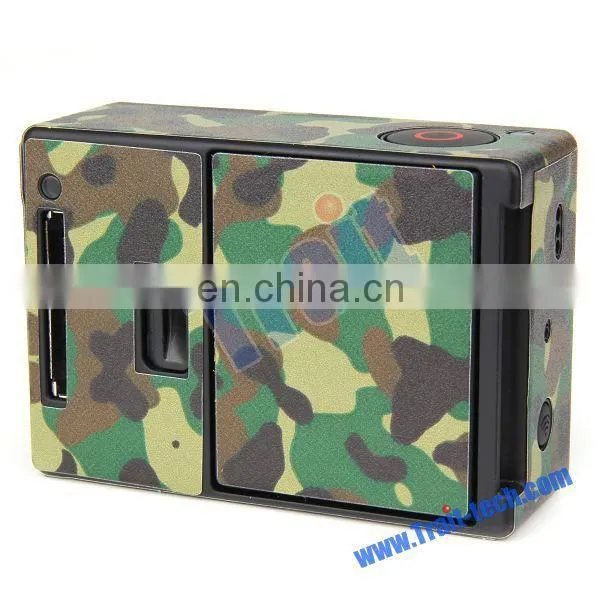 Fashion Camouflage Pattern Housing Case Skin Sticker for Gopro Hero 3/3+