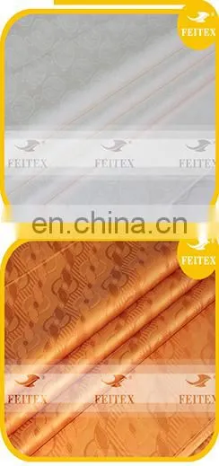 FEITEX African jacquard fabric cotton dyeing 100% cotton fabric guinea brocade damask shadda
