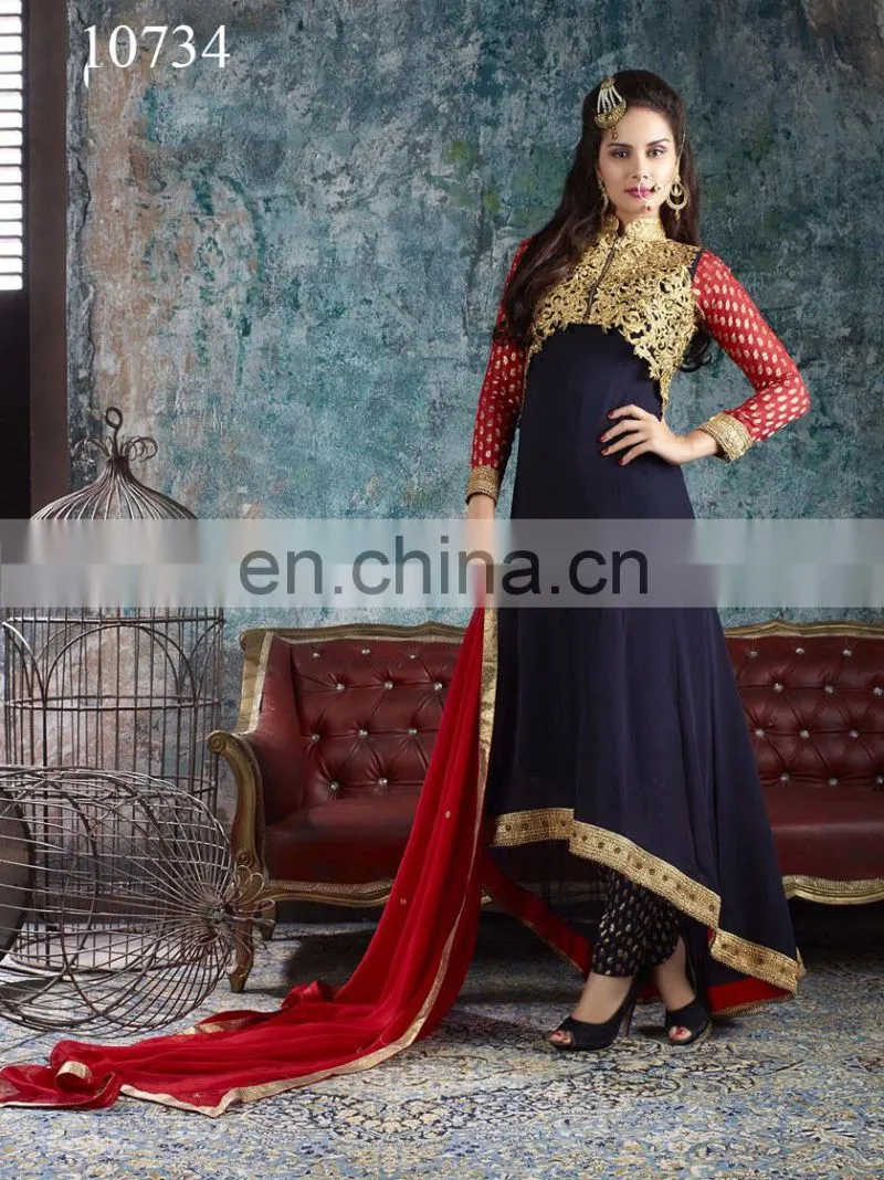 Designer Hand Embroided Anarkali Suit | Salwar Kameez Designs For Stitching | Indian Ladies Suits Fancy Salwar