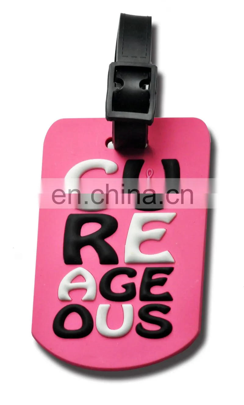 Soft PVC luggage tag supplier