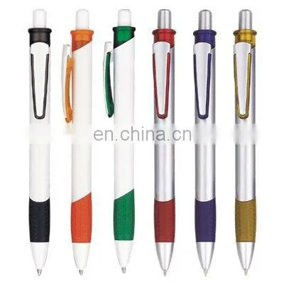 promotional plastic l ballpoint ball pen with customized logo printing