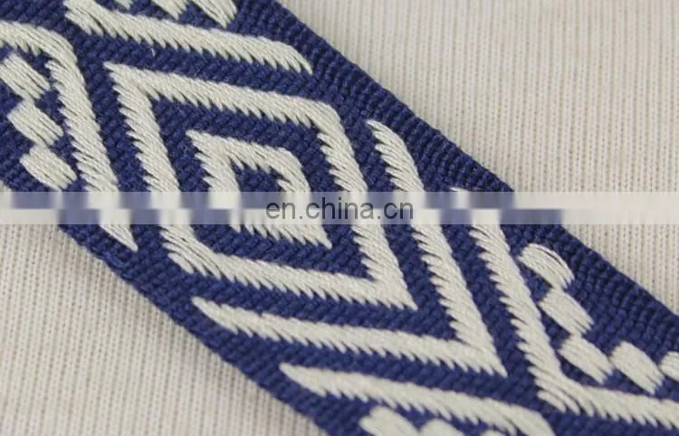 Fashionable jacquard ethnic ribbon trim for garment