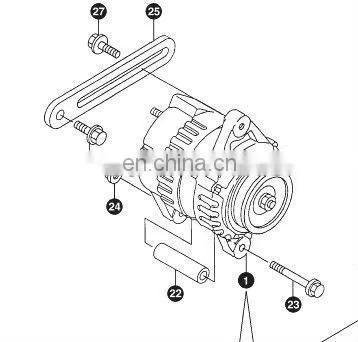 4TNE98 stator assembly 119836-77710 alternator parts