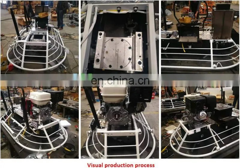 power floating machine for smoothing concrete surface